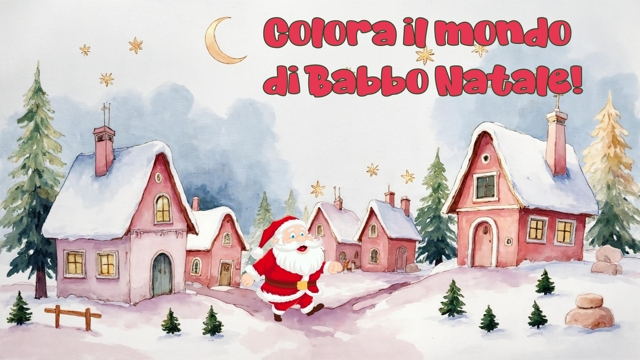 Colora il mondo di Babbo Natale
